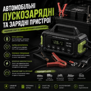 Зарядні та пускозарядні пристрої