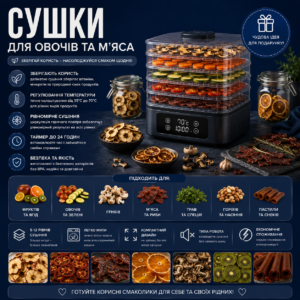 Сушки для овочів та м'яса