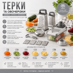 Терки та овочерізки