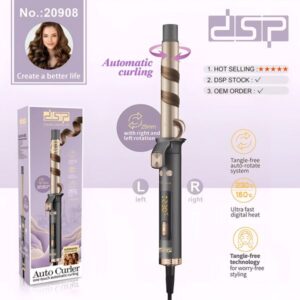 Автоматична плойка для завивки волосся DSP 20908 з LCD-дисплеєм, 4 температурними режимами, керамічним покриттям 25 мм BT