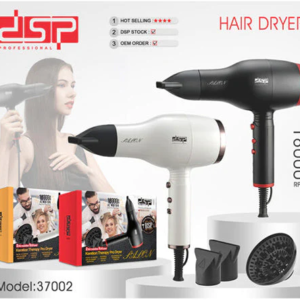 Професійний фен для волосся DSP 37002 з дифузором та концентратором, 1800 Вт, холодне повітря, 2 швидкості BT