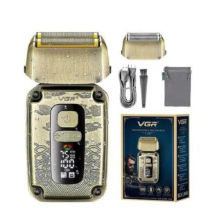 Електробритва VGR V-377 Professional Shaver 9000 RPM з LED-дисплеєм та USB-C ВТ