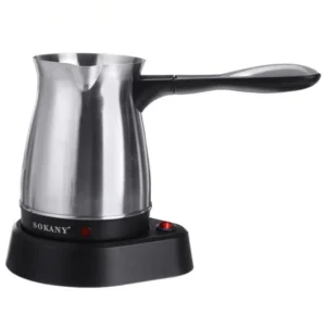 Турка електрична SOKANY SK-214 0.5 л, 600 Вт, нержавіюча сталь