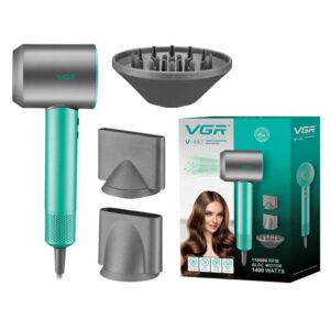 Професійний фен VGR V-440 Green з BLDC мотором 110000 RPM та іонізацією BT