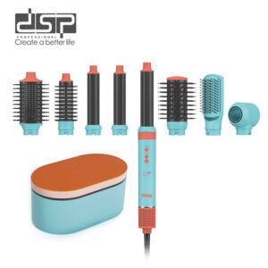 Мультистайлер для волосся DSP 50226 Blue 8в1, 1500 Вт — фен-стайлер з 8 насадками для завивки та укладання ВТ