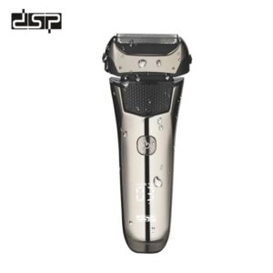 Акумуляторна електробритва DSP 60132, чоловіча сіткова бритва з тримером, IPX6, USB-C, дисплей ВТ