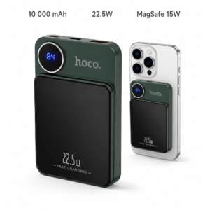 Магнітний бездротовий павербанк HOCO Y21 MagSafe 10000 мА·год, 22,5 Вт, Wireless 15 Вт із дисплеєм GM