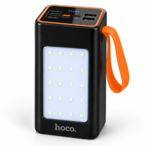 Павербанк Hoco J88A 100000 мА·год із LED-лампою та дисплеєм — заряд і світло під рукою JM