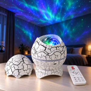 Нічник-проєктор «Яйце дракона» Galaxy Projector Light — зоряне небо та північне сяйво з пультом JM